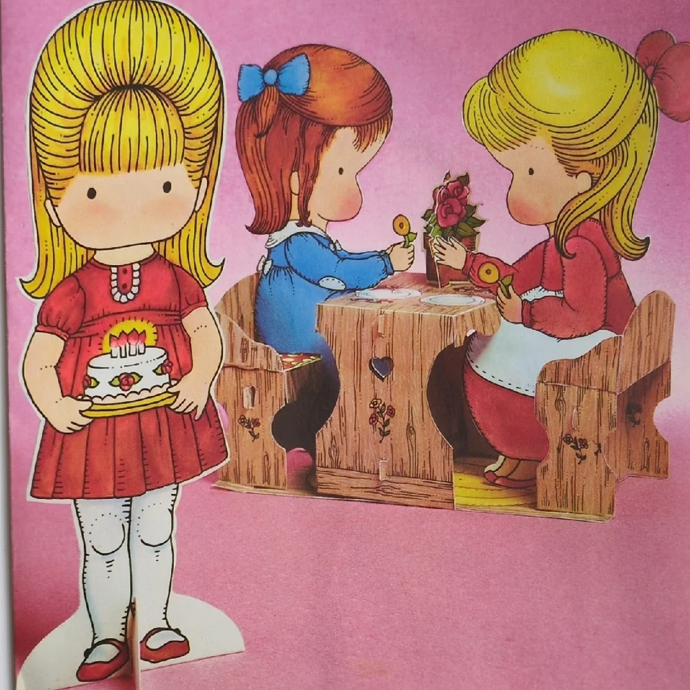 NEW Vtg 1978 Hallmark Party Playmates Centerpiece Joan Walsh Anglund Cottagecore